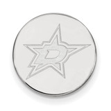 LogoArt Dallas Stars Lapel Pin - Rhodium-Plated 14K White Gold