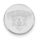 LogoArt University of New Orleans Lapel Pin - Rhodium-Plated 14K White Gold U-N-O