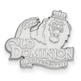 LogoArt Old Dominion University Lapel Pin - Rhodium-Plated 14K White Gold