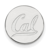 LogoArt University of California Berkeley Lapel Pin - Rhodium-Plated 14K White Gold