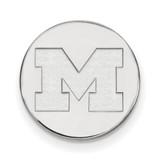 LogoArt University of Michigan Lapel Pin - Rhodium-Plated 14K White Gold Letter M