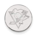LogoArt Pittsburgh Penguins Lapel Pin - Rhodium-Plated 14K White Gold
