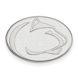 Rhodium-Plated 14K White Gold LogoArt Penn State University Lion Lapel Pin