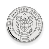LogoArt James Madison University Lapel Pin - Rhodium-Plated 14K White Gold Crest