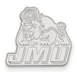 LogoArt James Madison University Lapel Pin - Rhodium-Plated 14K White Gold