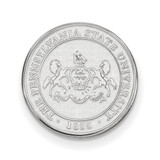 Rhodium-Plated 14K White Gold LogoArt Penn State University Crest Lapel Pin