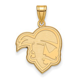 LogoArt Seton Hall University Pendant - Sterling Silver Gold-Tone Pirate Large