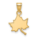 LogoArt Indiana State University Pendant - Sterling Silver Gold-Tone I-S Small
