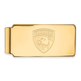 LogoArt Florida Panthers Money Clip - Sterling Silver Gold-Tone