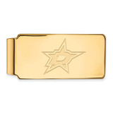 LogoArt Dallas Stars Money Clip - Sterling Silver Gold-Tone
