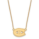 LogoArt Montreal Canadiens Necklace - Sterling Silver Gold-Tone Small Pendant 18 Inch