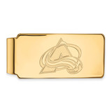 LogoArt Colorado Avalanche Money Clip - Sterling Silver Gold-Tone