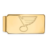 LogoArt St. Louis Blues Money Clip - Sterling Silver Gold-Tone
