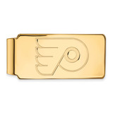 LogoArt Philadelphia Flyers Money Clip - Sterling Silver Gold-Tone