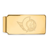 LogoArt Ottawa Senators Money Clip - Sterling Silver Gold-Tone