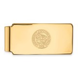 LogoArt University of South Florida Money Clip - Sterling Silver Gold-Tone Crest