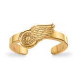 LogoArt Detroit Red Wings Toe Ring - Sterling Silver Gold-Tone, 2 mm