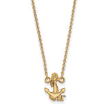 LogoArt Delta Gamma Necklace - Sterling Silver Gold-Tone Sorority Symbol Extra Small Pendant 18 Inch