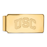 LogoArt University of Southern California Money Clip - Sterling Silver Gold-Tone U-S-C