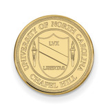 LogoArt University of North Carolina Lapel Pin - Sterling Silver Gold-Tone Crest