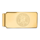 LogoArt University of North Carolina Money Clip - Sterling Silver Gold-Tone Crest