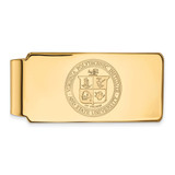 LogoArt Virginia Tech Money Clip - Sterling Silver Gold-Tone Crest