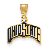 LogoArt Ohio State University Pendant - Sterling Silver Gold-Tone The Medium Enameled