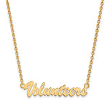LogoArt University of Tennessee Necklace - Sterling Silver Gold-Tone Volunteers Script Medium Pendant 18 Inch