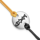 LogoArt Kappa Alpha Theta Bracelet - Brass Black & Gold with 1 Ext