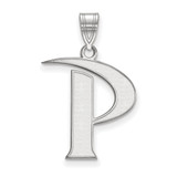 LogoArt Pepperdine University Pendant - Sterling Silver Rhodium-Plated Letter P Large