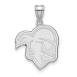 LogoArt Seton Hall University Pendant - Sterling Silver Rhodium-Plated Pirate Large