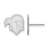 LogoArt Seton Hall University Earrings - Sterling Silver Rhodium-Plated Pirate Small Stud, 12 mm