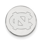 LogoArt University of North Carolina Lapel Pin - Sterling Silver Rhodium-Plated N-C