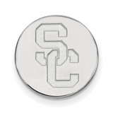 LogoArt University of Southern California Lapel Pin - Sterling Silver Rhodium-Plated S-C