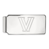LogoArt Villanova University Money Clip - Sterling Silver Rhodium-Plated Letter V