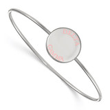 LogoArt Delta Gamma Bracelet - Sterling Silver Rhodium-Plated Enameled Slip-on Bangle - SS021DG-7