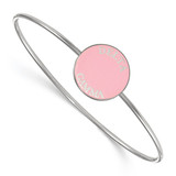 LogoArt Delta Gamma Bracelet - Sterling Silver Rhodium-Plated Enameled Slip-on Bangle - SS022DG-7
