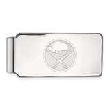 LogoArt Buffalo Sabres Money Clip - Sterling Silver Rhodium-Plated