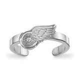 LogoArt Detroit Red Wings Toe Ring - Sterling Silver Rhodium-Plated, 2 mm