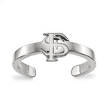 LogoArt Florida State University Toe Ring - Sterling Silver Rhodium-Plated F-S, 2 mm