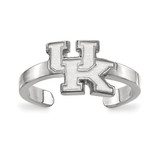 LogoArt University of Kentucky Toe Ring - Sterling Silver Rhodium-Plated U-K, 2 mm