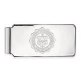 LogoArt University of North Dakota Money Clip - Sterling Silver Rhodium-Plated Crest