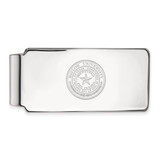 LogoArt Baylor University Money Clip - Sterling Silver Rhodium-Plated Crest