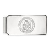 LogoArt Virginia Tech Money Clip - Sterling Silver Rhodium-Plated Crest