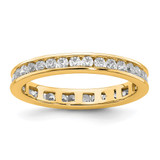 Rhodium-Plated 14K Yellow Gold Polished Channel-Set Diamond Eternity Band - ET0009-050-Y4