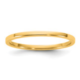 14K Yellow Gold 1.5 mm Lightweight Flat Wedding Band