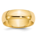14K Yellow Gold 5.5 mm Lightweight Half Round Wedding Band