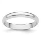 Platinum 3 mm Half Round Featherweight Wedding Band