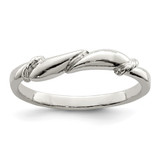 Sterling Silver Swirl Ring, 2 mm