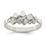 Sterling Silver Nugget Ring, 3 mm